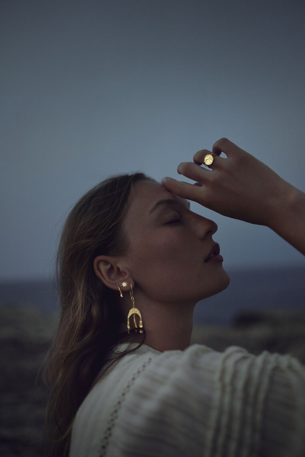 June ørestikker - forgyldt